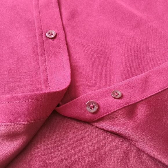 Disney Burgundy Red Embroidered Tigger Show Off Button Up Shirt Women's Size XL - Picture 10 of 12